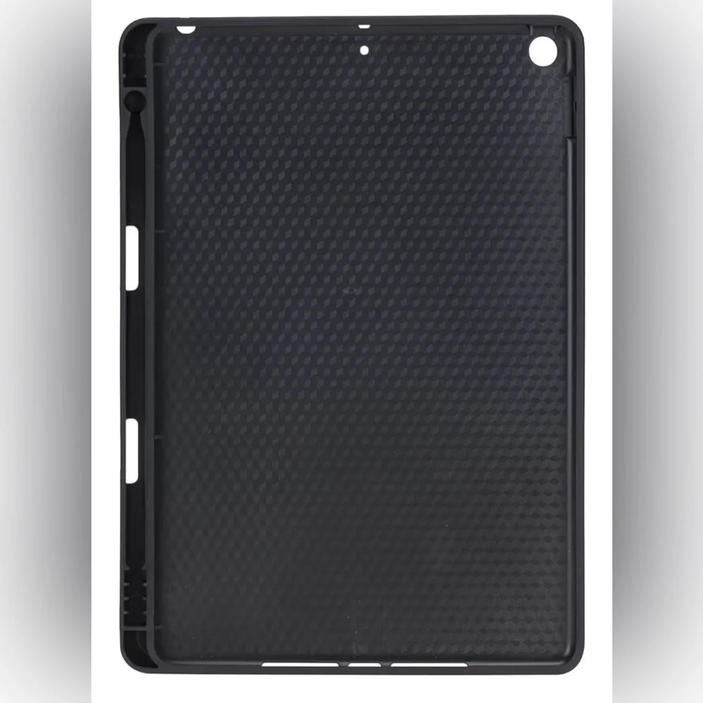 Lecce Leather Wallet Case Compatible with iPad 10.2-2019 Flex Handle Tablet BLK